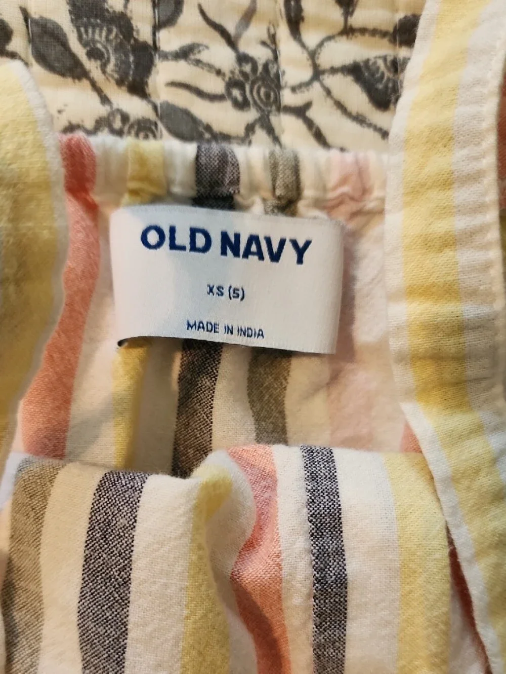 Old Navy Pastel Striped Girls' Romper in Pink, Yellow, Blue, Gray